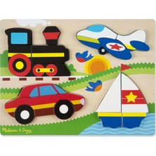 Melissa&Doug Ahşap Tombul Parçalı Yapboz - Araçlar