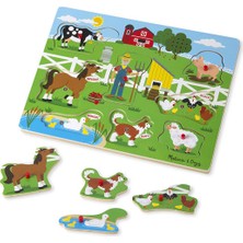 Melissa&Doug Ahşap Sesli Yapboz - Old Macdonal's Farm