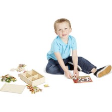 Melissa&Doug Ahşap 12x4 Yapboz Seti - Çiftlik Hayvanları