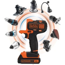 Black & Decker Mt218Kb 18Volt/1,5Ah Li-İon Çift Akülü Vidalama Multievo