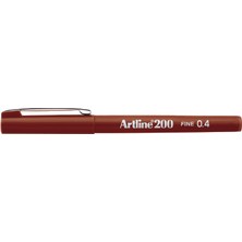 Artline 200 İnce Uçlu (0.4 mm) Yazı Ve Çizim Kalemi Kahve