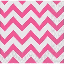 Partici şeker Pembe Zigzag Peçete