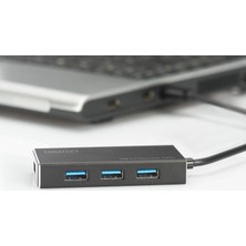 Digitus 4 Port Usb 3.0 Hub, 5V/2A Güç Adaptörü Alüminyum