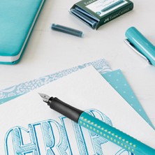 Faber-Castell DK Kartuş, Turkuaz 6'lı