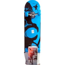 Xslide Skateboard 31x8 inç Akça Ağaç Yapımı 4 Tekerlekli Gençler İçin Modern Tasarım