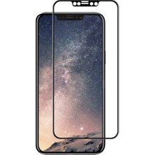 Case 4U Apple iPhone X Tam Kaplayan Tamperli Cam Ekran Koruyucu Curved Kırılmaz Kenar