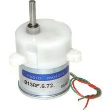 Keskinler DC Eksantrik Mikro Motor 12V 6RPM Plastik Dişli 33mm B138F.6.72