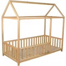 Köşk Mobilya Çatılı Montessori Yatak 90x190