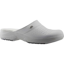 Ceyo 9926 Beyaz Sabo Deri Hastane İş  Erkek Terlik