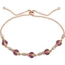 KENPAZAR Gumush Gümüş Uğur Böcekli Asansör Bileklik