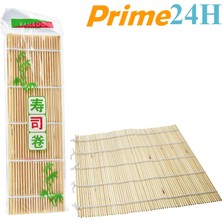 Organik Bambu Suşi Yapma Matı - Makisushi Roll Mat - 100% Doğal - 24x24 cm