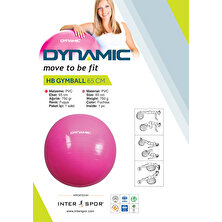 Dynamic Hb Type Gymball Pilates Topu - 65 Cm Fuşya