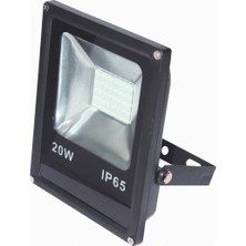 K2 20W Smd Ledli Siyah Kasa Projektör Beyaz