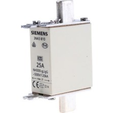 Siemens 3Na3810 -  Nh Bıçaklı Sigorta Buşonu 25A Boy:000