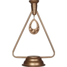 Vitale Rusty Gold Çan Modeli Mumluk Büyük Boy