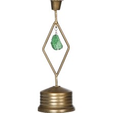 Vitale Rusty Gold Yeşil Taşlı Mumluk