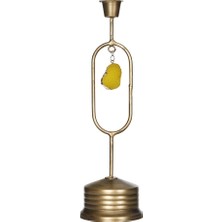 Vitale Rusty Gold Sarı Taşlı Mumluk