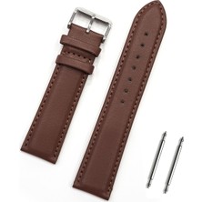 Saatse 24MM Kahverengi Saat Kordonu Kayış