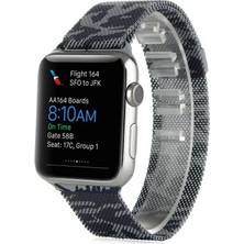 Akıllıphone Ally Apple Watch Uyumlu İçin 42Mm Metal Kayış Milano Loop Kamuflaj