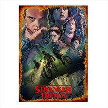 Cakasepetim Ahşap Tablo Stranger Things Dizi Afişi