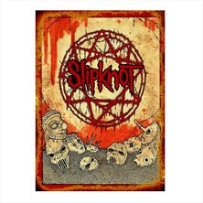 Cakasepetim Ahşap Tablo Slipknot Müzik Grubu