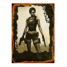 Cakasepetim Ahşap Tablo Tomb Raider Lara Croft