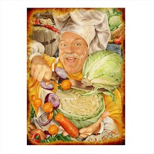 Cakasepetim Ahşap Tablo Mutfak İçin Tablo