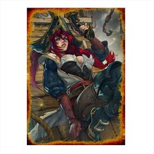 Cakasepetim Ahşap Tablo Captain Fortune