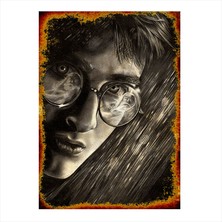 Cakasepetim Ahşap Tablo Siyah Beyaz Harry Potter