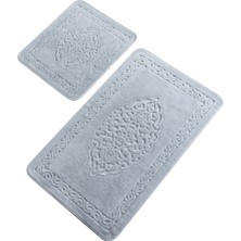 Chilai Home Elite Mavı Cotton 2'li Set Pamuklu Banyo Paspas Seti Tpmk