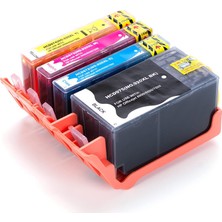 For Lexmark Hp Officejet 7000 Officejet 7500A Muadil Kartuş Seti Cmyk 4 Renk Sarı Kırmızı Mavi Siyah Takım 920Xl