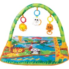 Furkan Babies Çıngıraklı Diş Kaşıyıcılı Hayvan Figürlü Bebek Oyun Halısı