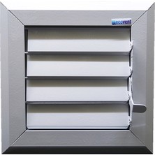 Temmenfez Ecovent 23X23 Beyaz Alüminyum Menfez Banyo Ve Wc Havalandırma Panjur