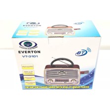 Everton Atasbey - Everton Vt-3101 Bluetooth Nostalji Şarjlı 3 Band Radyo Usb Sd Aux Mp3 Player