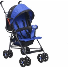 Aldeba 3018 Tam Yatarlı Baston Bebek Arabası Mavi