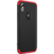 Microsonic Apple iPhone XS Kılıf Double Dip 360 Protective