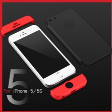 Microsonic Apple iPhone 5 / 5S Kılıf Double Dip 360 Protective