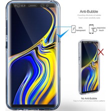 Microsonic Samsung Galaxy Note 9 Kılıf 6 tarafı tam full koruma 360 Clear Soft Şeffaf