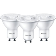 Philips 4.7 50W Essential Ledspot Ampul 4.7 50W Gu10 2700K Sarı Isık 10 Adet