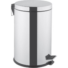 VitrA Arkitekta A44017 Yavaş Kapanır Kapaklı Çöp Kovası Krom (20 Litre)