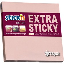 Sarff Hopax Stickn Yapışkanlı Not Kağıdı 76X76 Mm Pastel Pembe 90 Yaprak 12 Li (1 Paket 12 Adet)