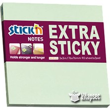 Sarff Hopax Stickn Yapışkanlı Not Kağıdı 76X76 Mm Pastel Yeşil 90 Yaprak 12 Li (1 Paket 12 Adet)