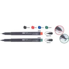 Marvy Asetat Kalemi Ohp S Uç Kırmızı 12 Li 2600S-2 (1 Paket 12 Adet)
