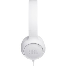 JBL T500 Mikrofonlu Kablolu Kulaküstü Beyaz Kulaklık