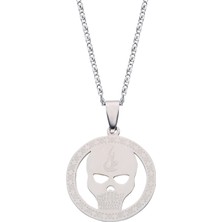 Forentina Erkek Çelik Kurukafa Kolye Ps0508