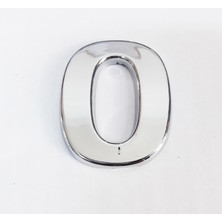 Cemax O Harfi  3,75 cm Krom Yapışkanlı