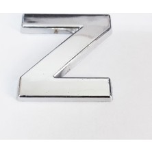 Cemax Z Harfi  3,75 cm Krom Yapışkanlı