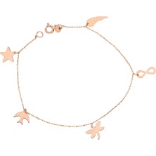 Glorria Rose Altın Şans Bileklik Sv0052