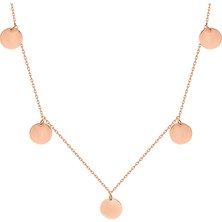 Glorria Rose Altın Plaka Kolye Sv0050