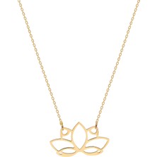 Glorria Altın Yaprak Kolye Sv0076